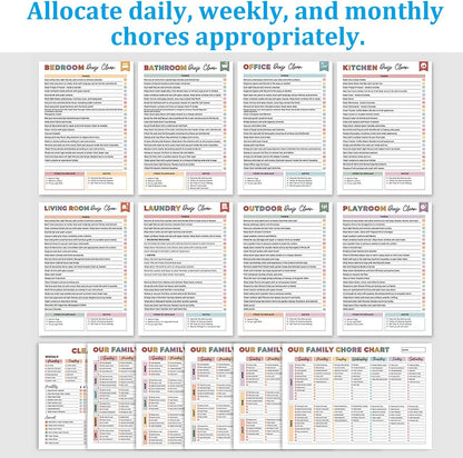 Adhd Cleaning Planner, Editable Adhd Cleaning and Organizing Planner DIY Cleaning Schedule Notebook for Adults Home Chore Chart Adhd Daily Planner